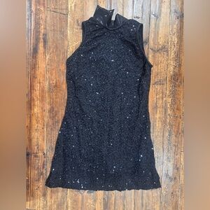 Balera Black Sparkle Mini Dress